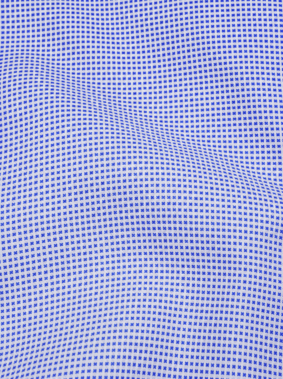 Dettaglio del tessuto azzurro