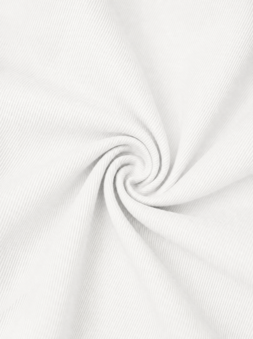 Dettaglio del tessuto twill di cotone no stiro bianco