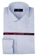 Ingram Cottonstir shirt with a semi-French collar and classic fit. Available in white and light blue. Ingram Men's - Light Blue