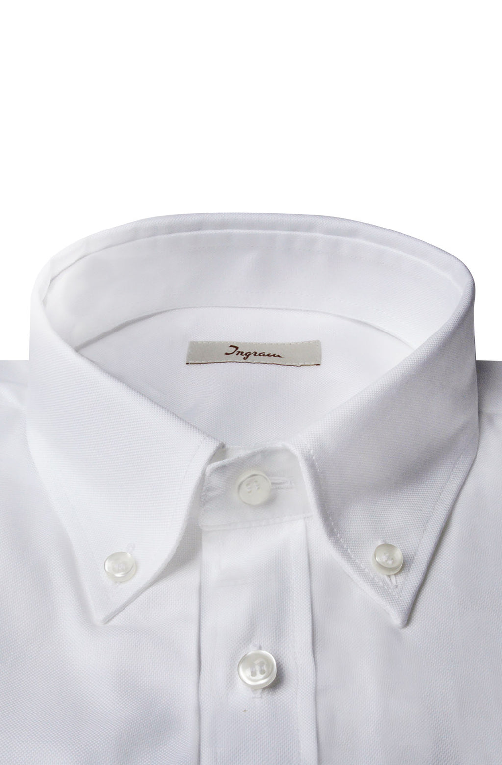Oxford Ingram shirt with button-down collar, classic fit. - White