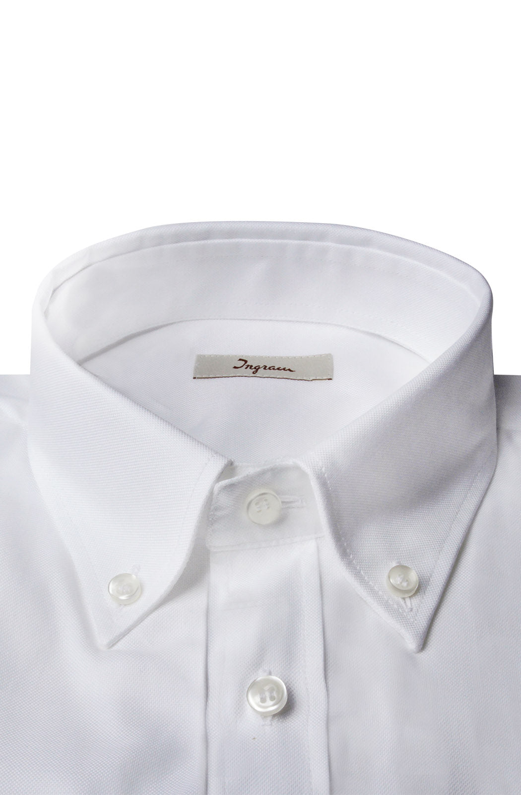 Oxford Ingram shirt with button-down collar, classic fit. - White