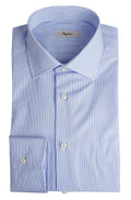 Camicia Ingram in cotone rigato, vestibilità regolare, collo semi-aperto