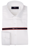 COTTONSTIR shirt in pure non-iron cotton. Armatured. Available white and light blue. Ingram Man - White
