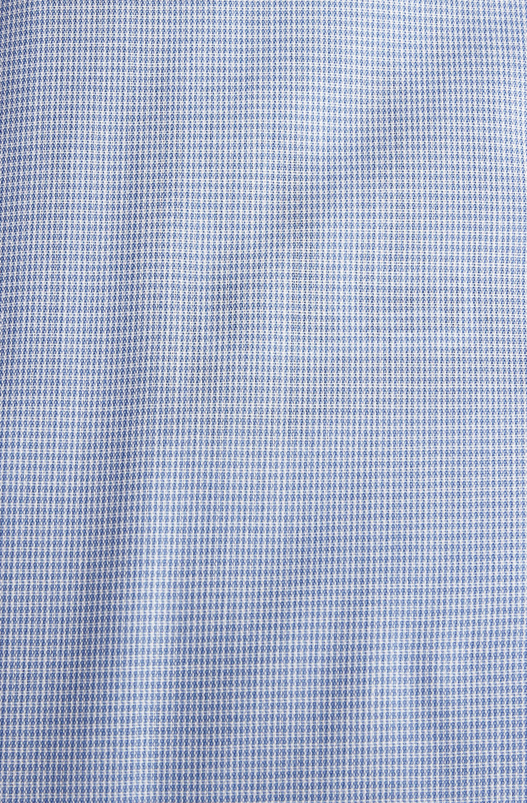 Camicia slim COTTONSTIR in puro cotone con micro stampa no-stiro.  Collo semi-aperto. Ingram Uomo