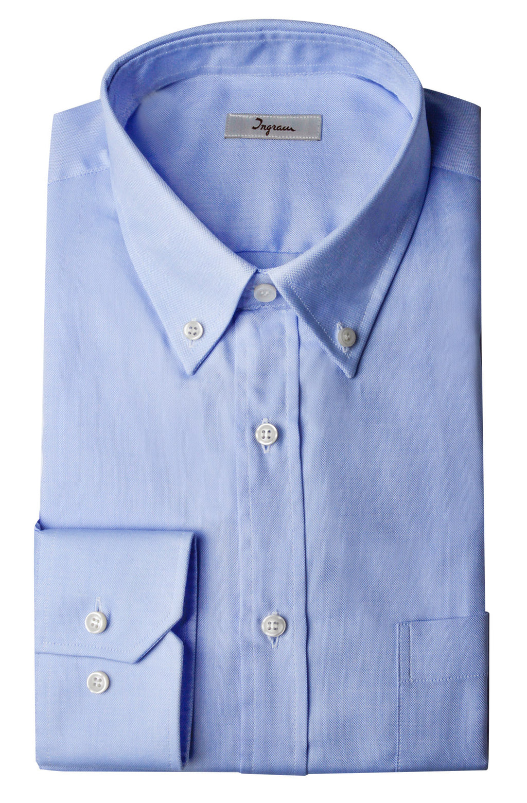 Camicia Ingram Oxford con collo button down, vestibilità classica - Celeste