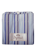 Striped cotton shopper bag, Light Blue