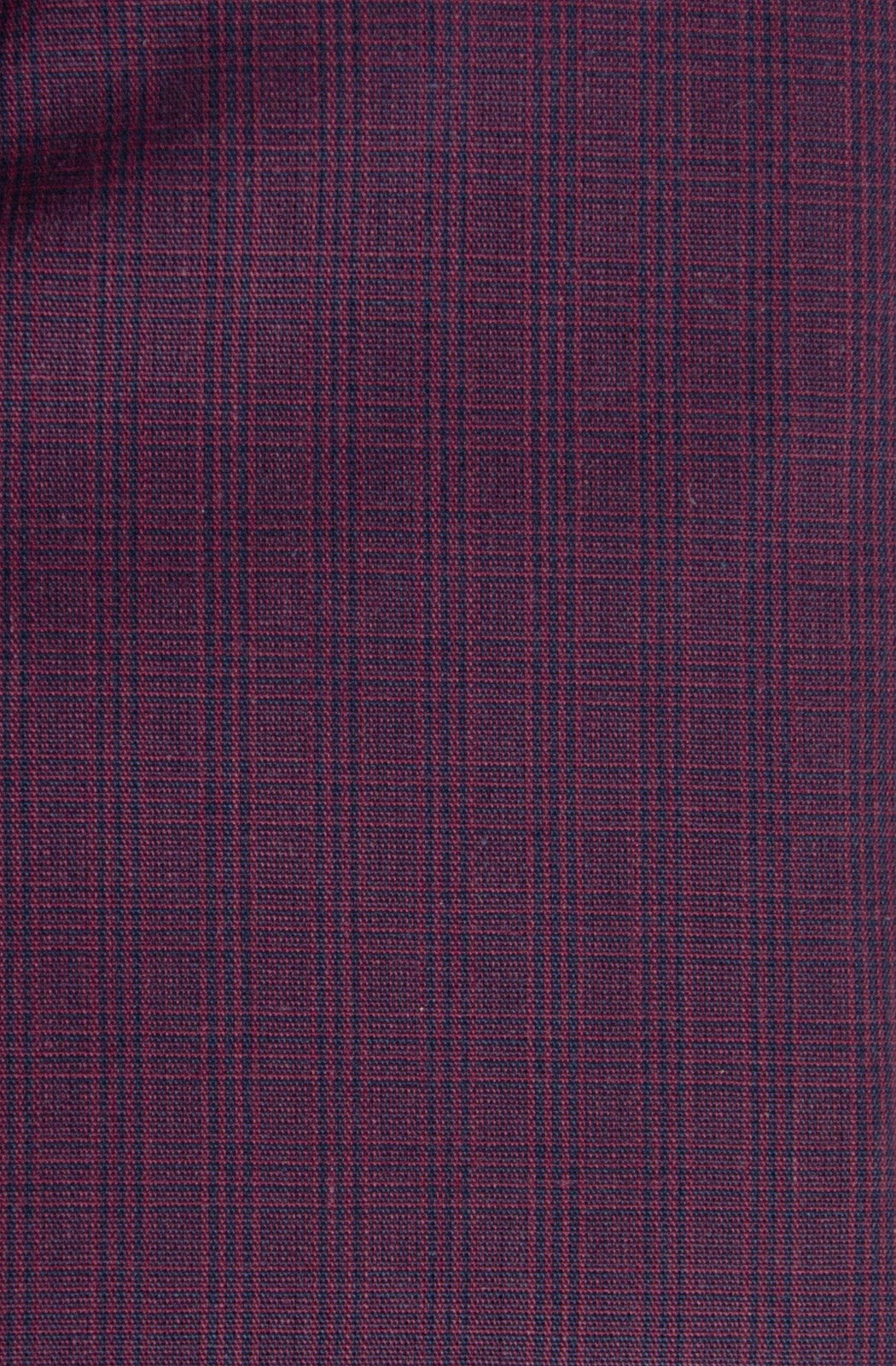 Camicia Slim uomo in puro cotone viola con micro check nero