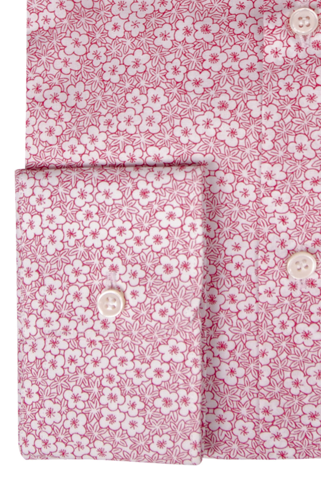 Camicia SLIM uomo in cotone con stampa floreale