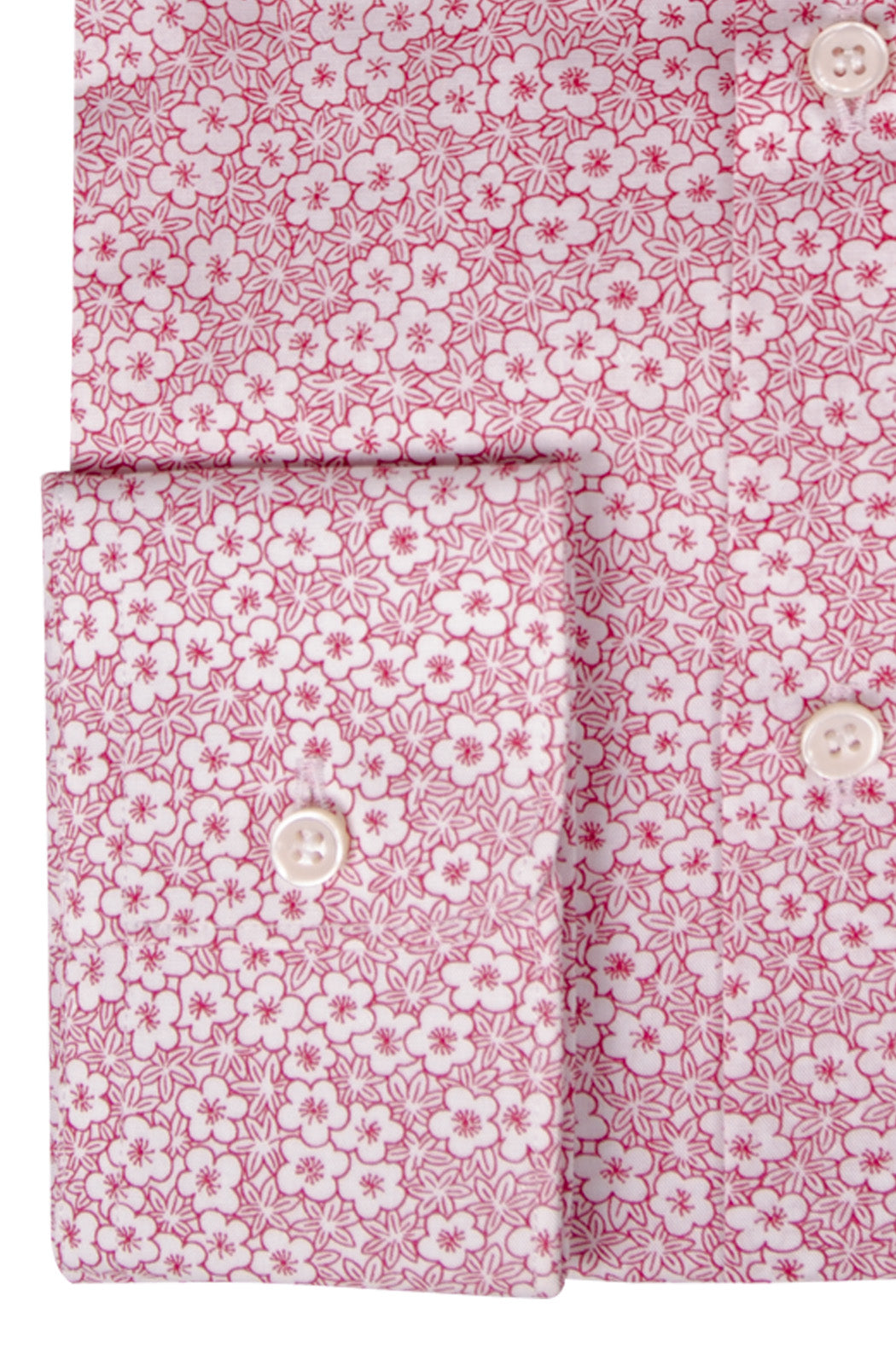 Camicia SLIM uomo in cotone con stampa floreale
