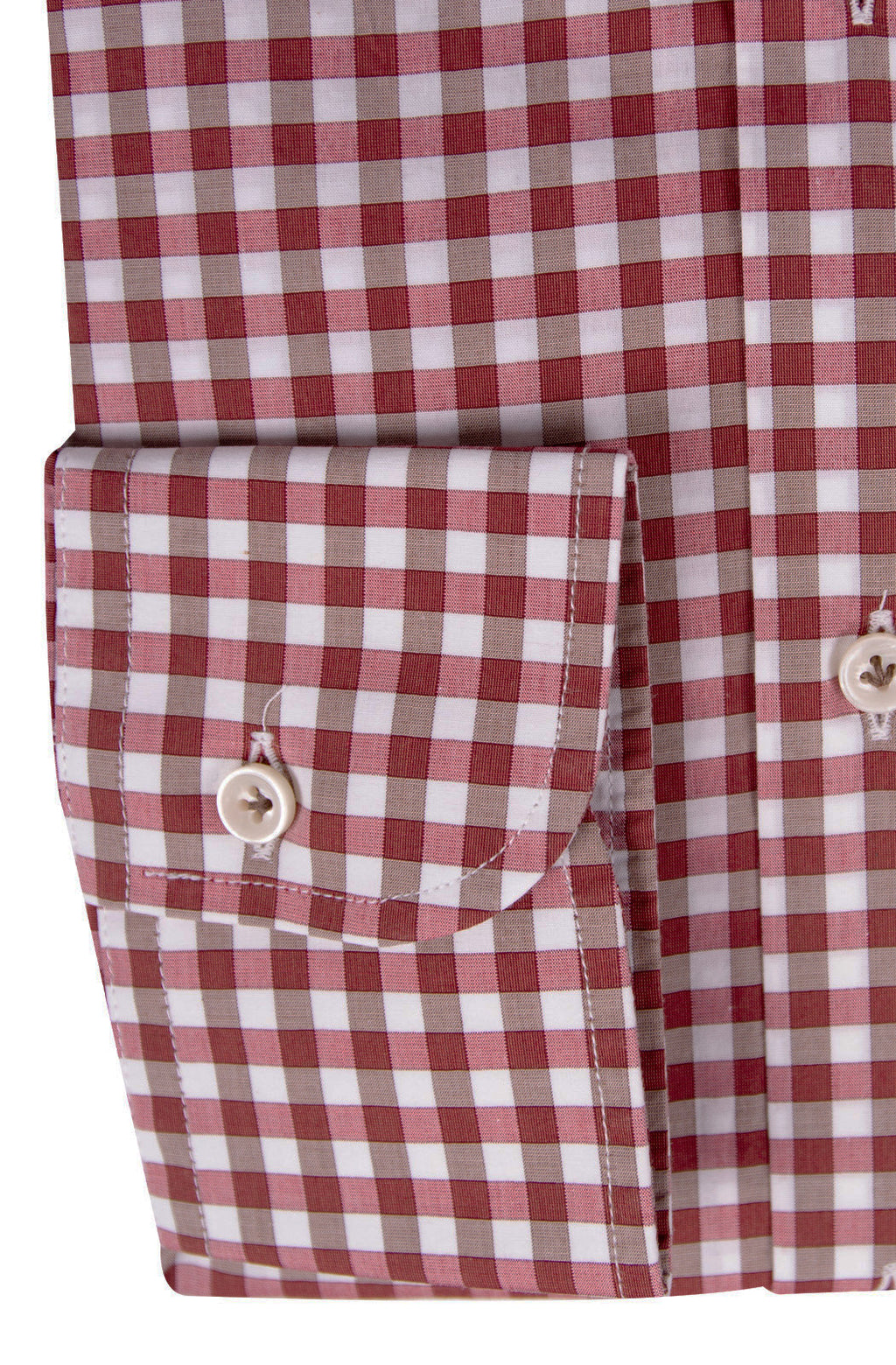 Regular men's shirt in checked patterned pure cotton