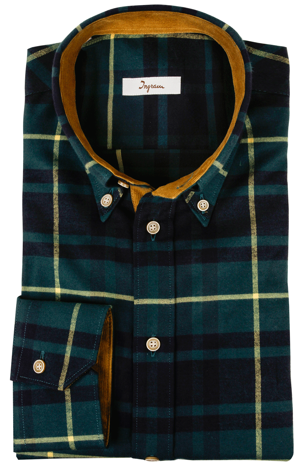Camicia in calda flanella motivo tartan. Ingram Uomo