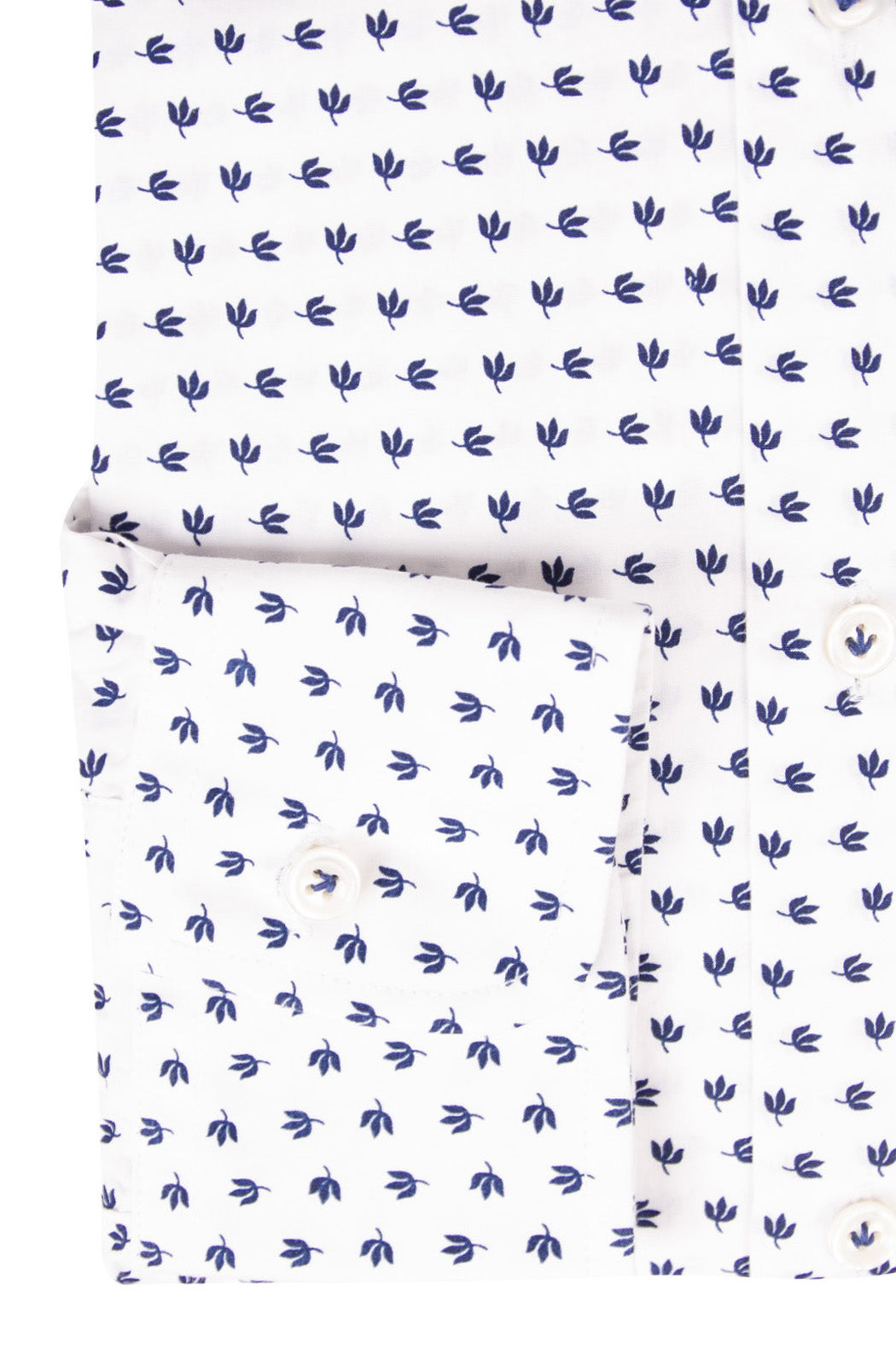 Camicia SLIM uomo in cotone con microstampa floreale