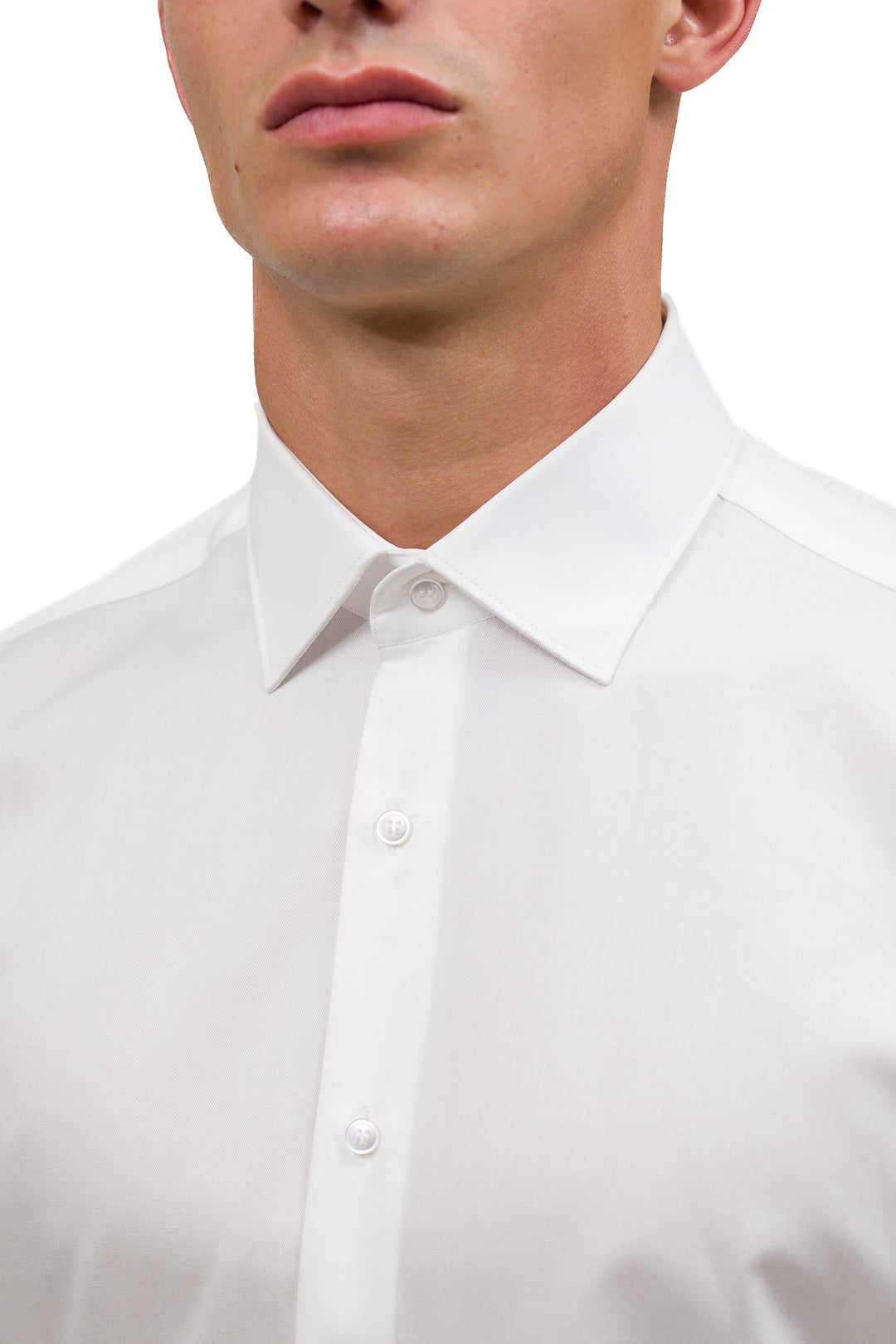 Ingram men's shirt in cotton twill - White