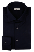 Camicia slim in popeline di cotone stretch. Ingram Uomo