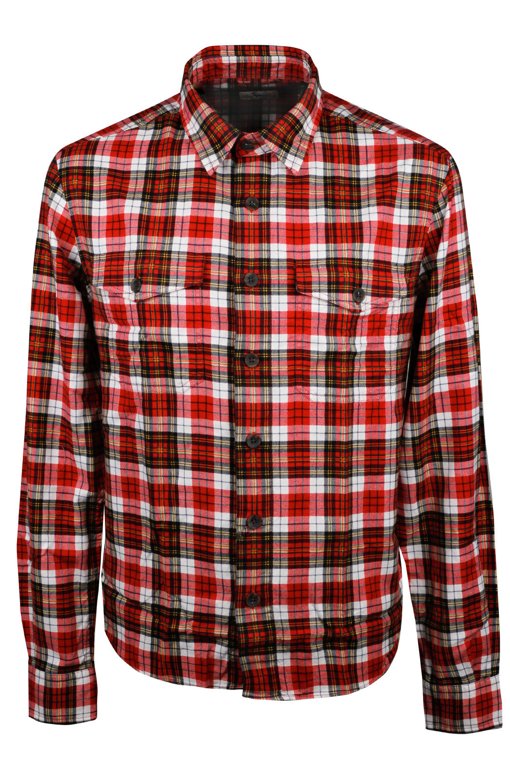Overshirt in calda flanella di cotone.