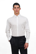 Ingram men's shirt in cotton twill - White