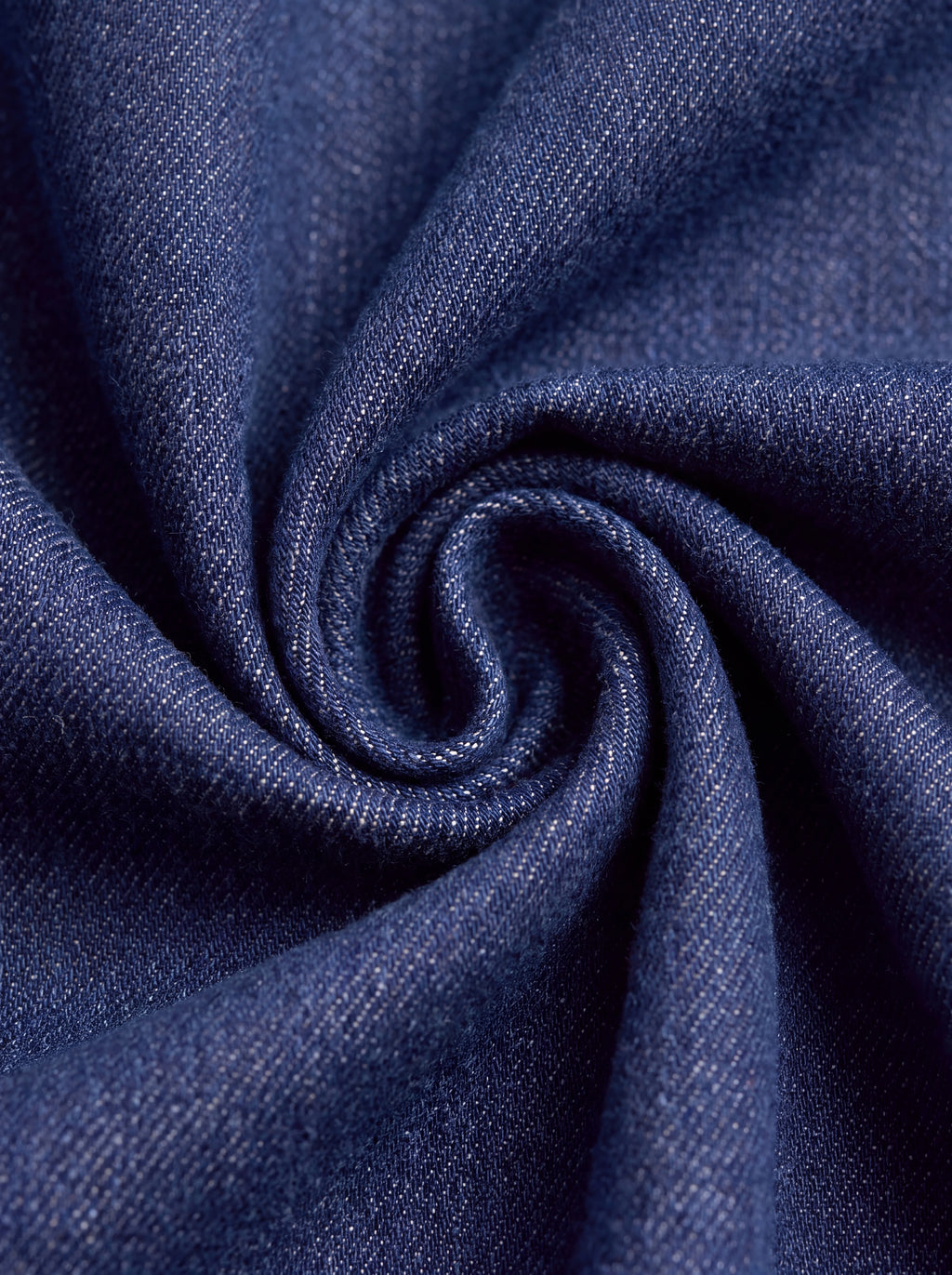 Dettaglio del tessuto denim blu scuro