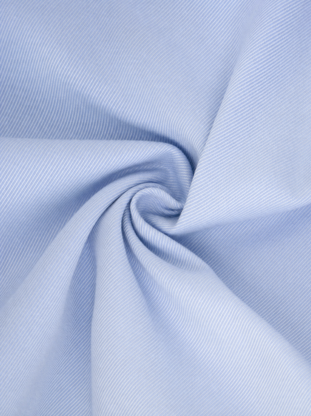 Camicetta CP3 celeste in twill di cotone doppio ritorto, dettaglio del tessuto
