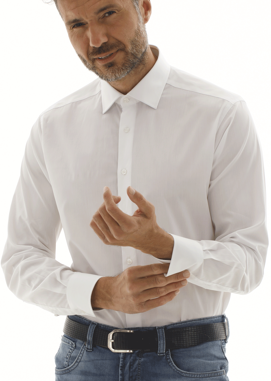 Camicia in popeline di cotone. Ingram uomo