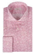 Camicia SLIM uomo in cotone con stampa floreale