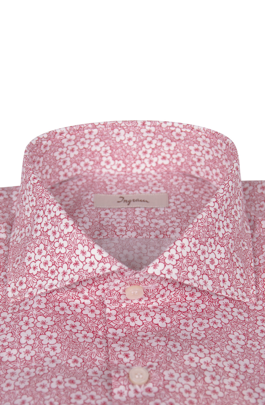 Camicia SLIM uomo in cotone con stampa floreale