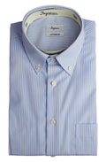 Camicia classic fit COTTONSTIR in puro cotone rigato no-stiro. Ingram Uomo