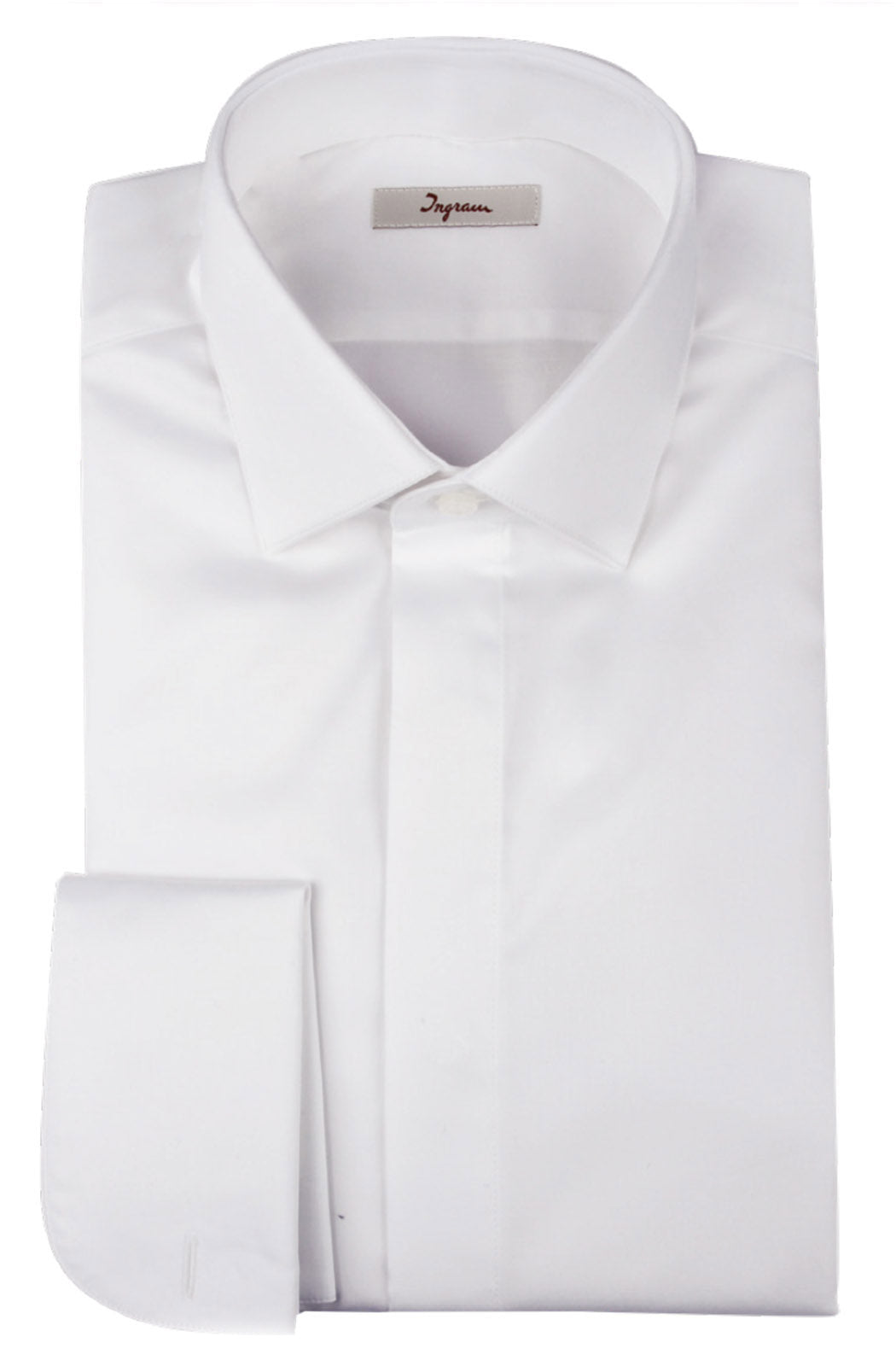 Camicia uomo elegante, slim fit, con abbottonatura coperta