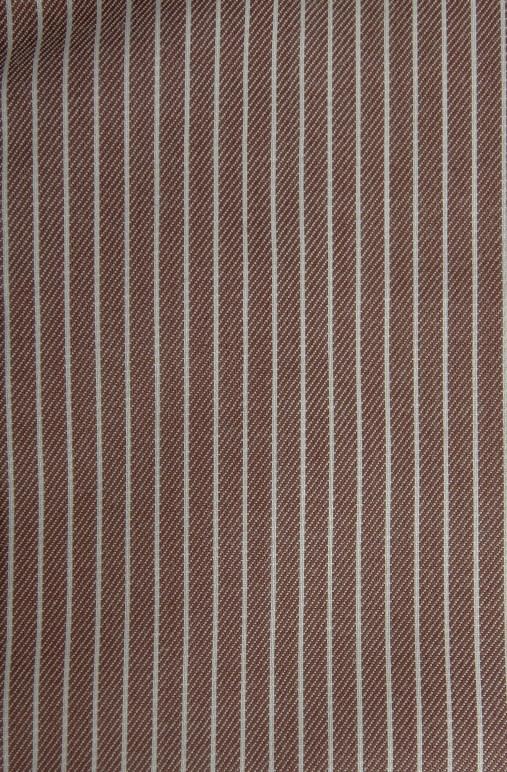 Men’s classic fit shirt in pure, vertically striped brown cotton