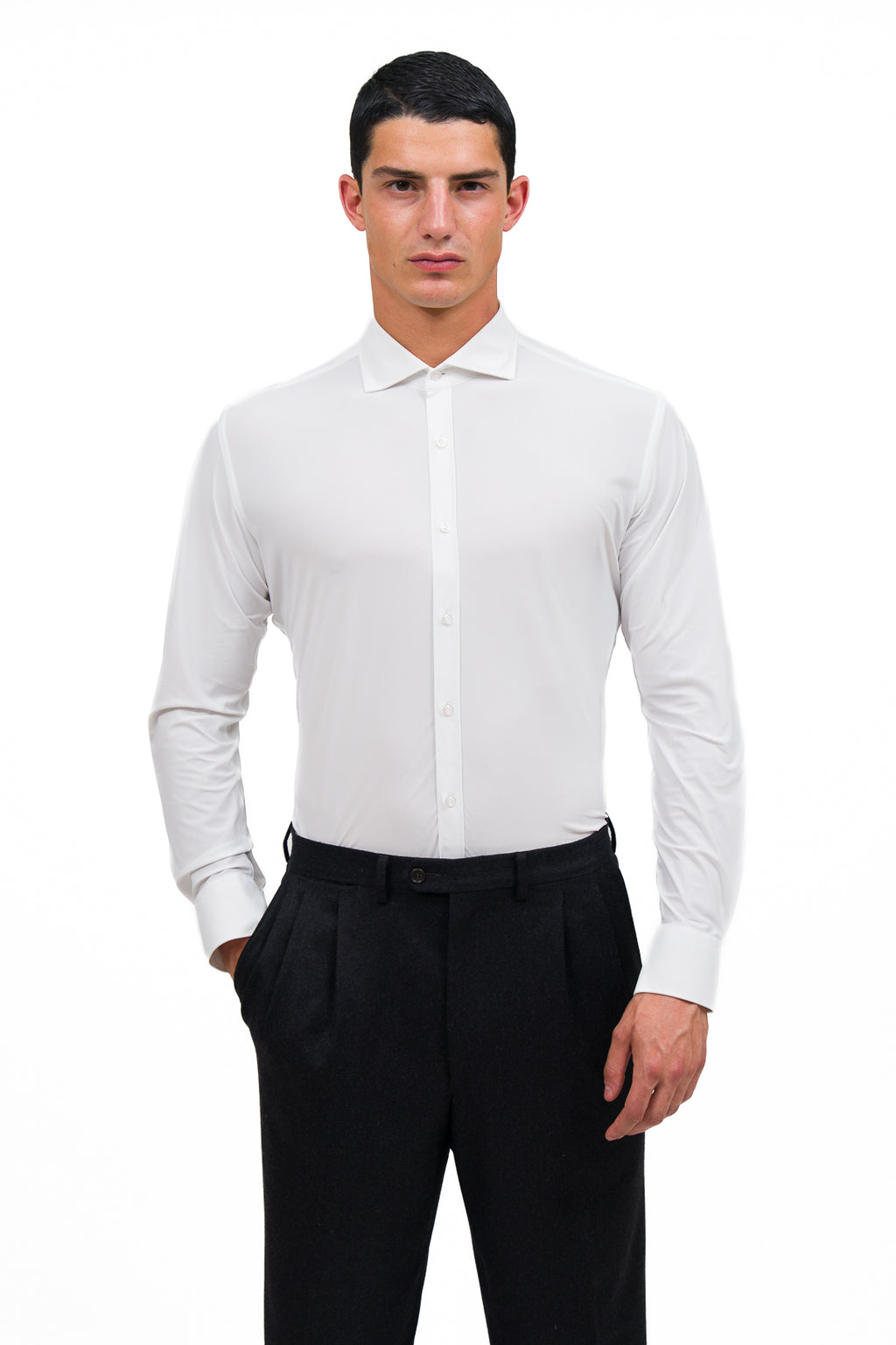 Dynamo shirt in highly breathable technical fabric. Ingram Men’s - White