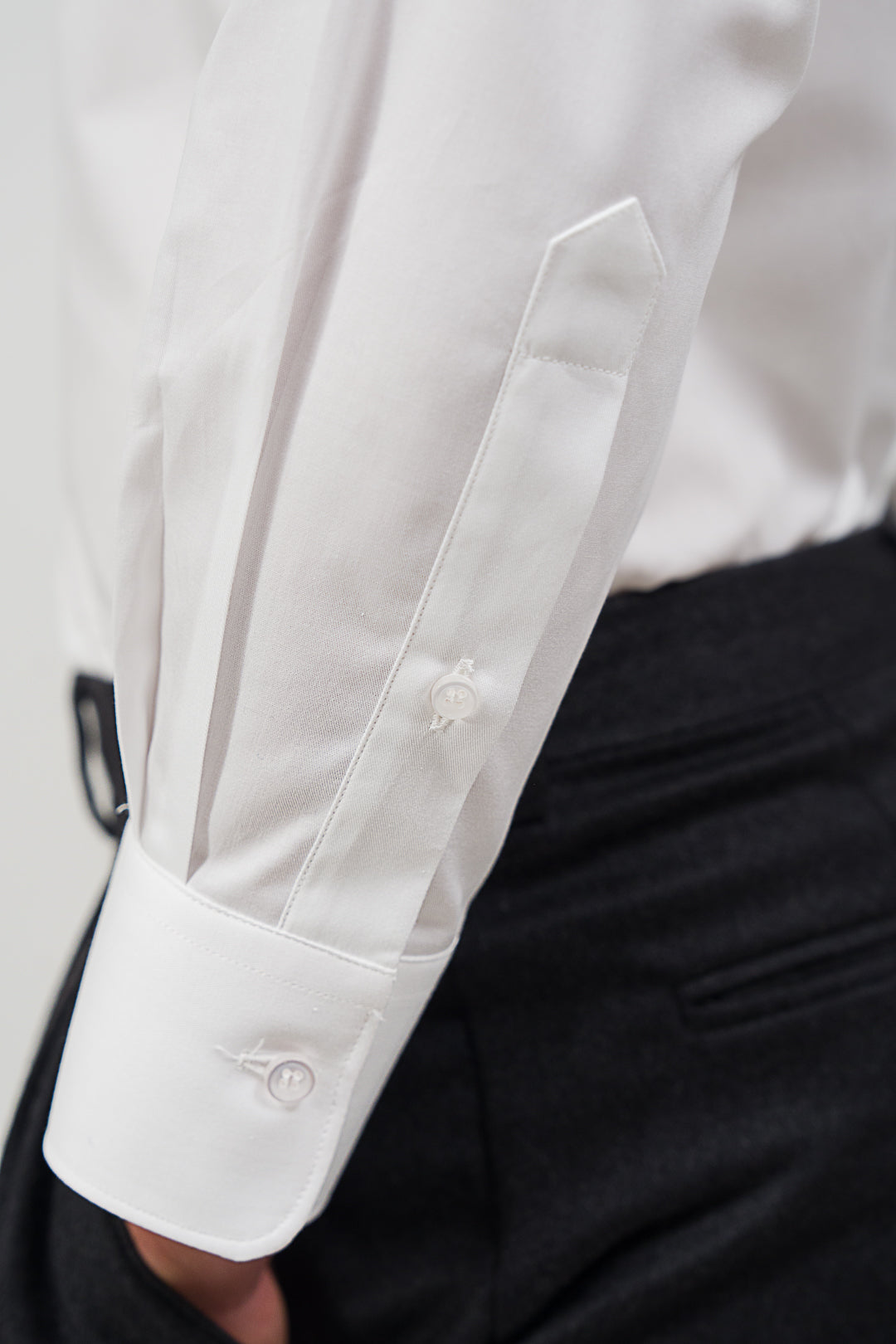 Ingram men's shirt in cotton twill - White