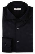 Camicia in popeline di cotone comfort. Ingram Uomo - Nero